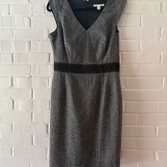 Banana Republic Gray V-Neck Sheath Dress - Picture 1 of 3